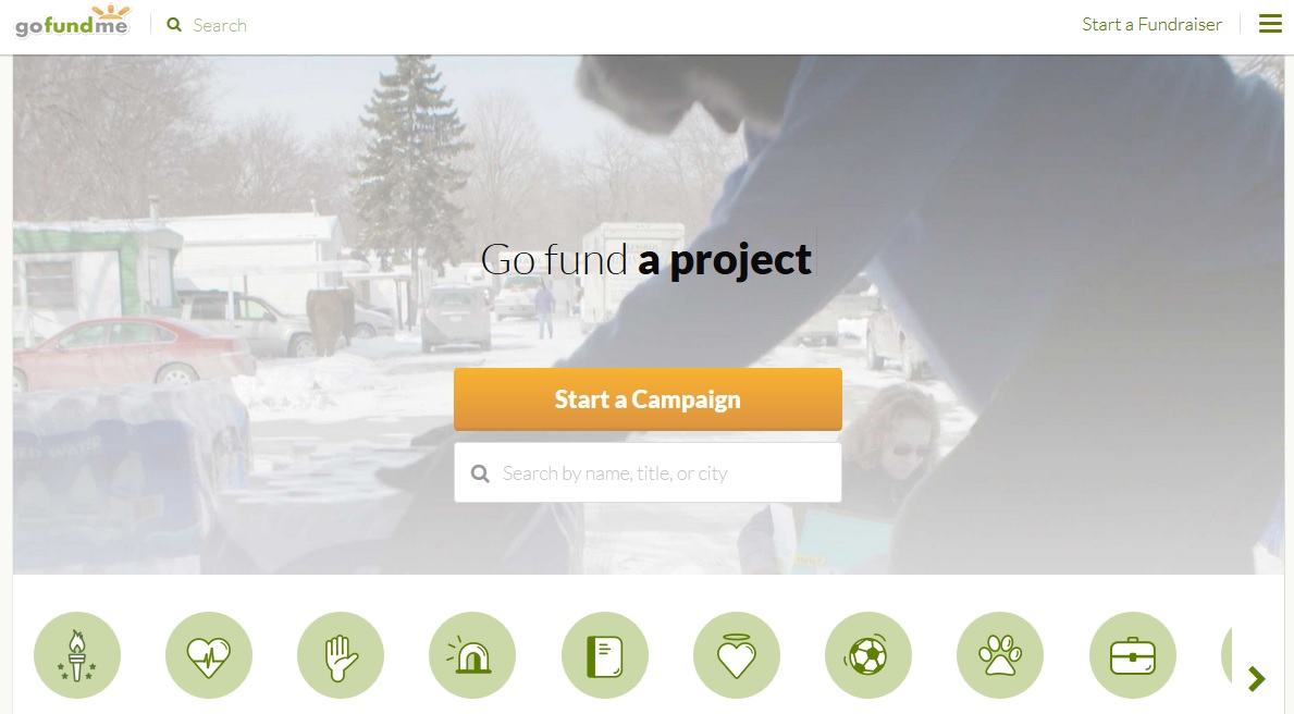 Online crowdfund fundraising