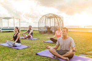 yoga at the park
